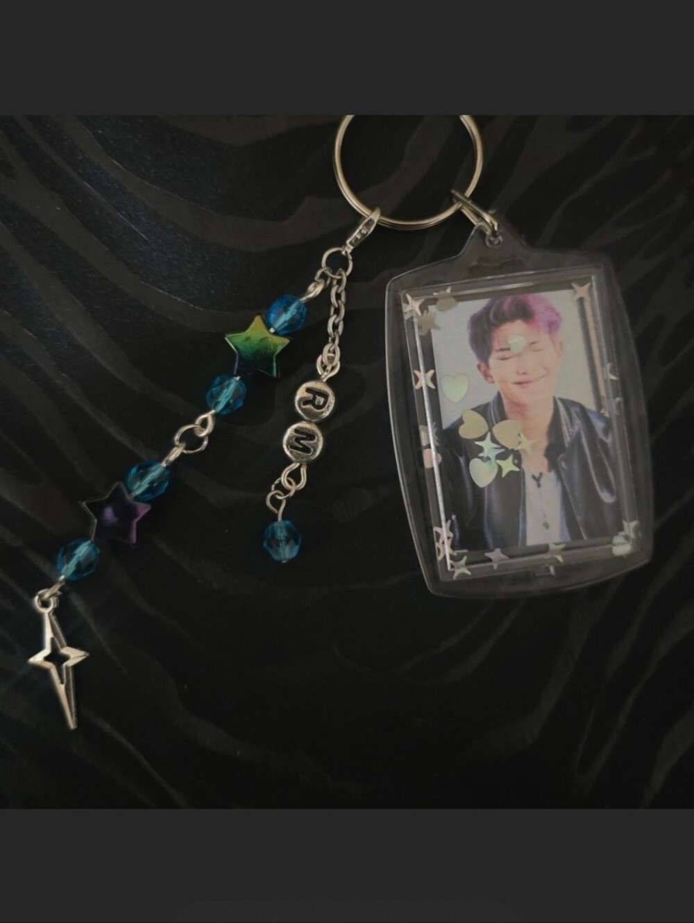 Namjoon (RM) BTS Double-Sided Photo Keychain / Bag Charm